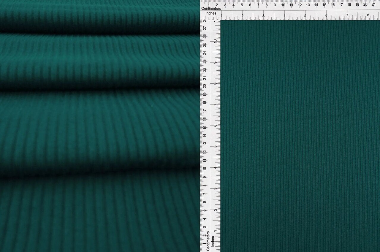Soft & Stretchy Rib Knit Fabric 58/60" Width, Perfect for Casual & Activewear